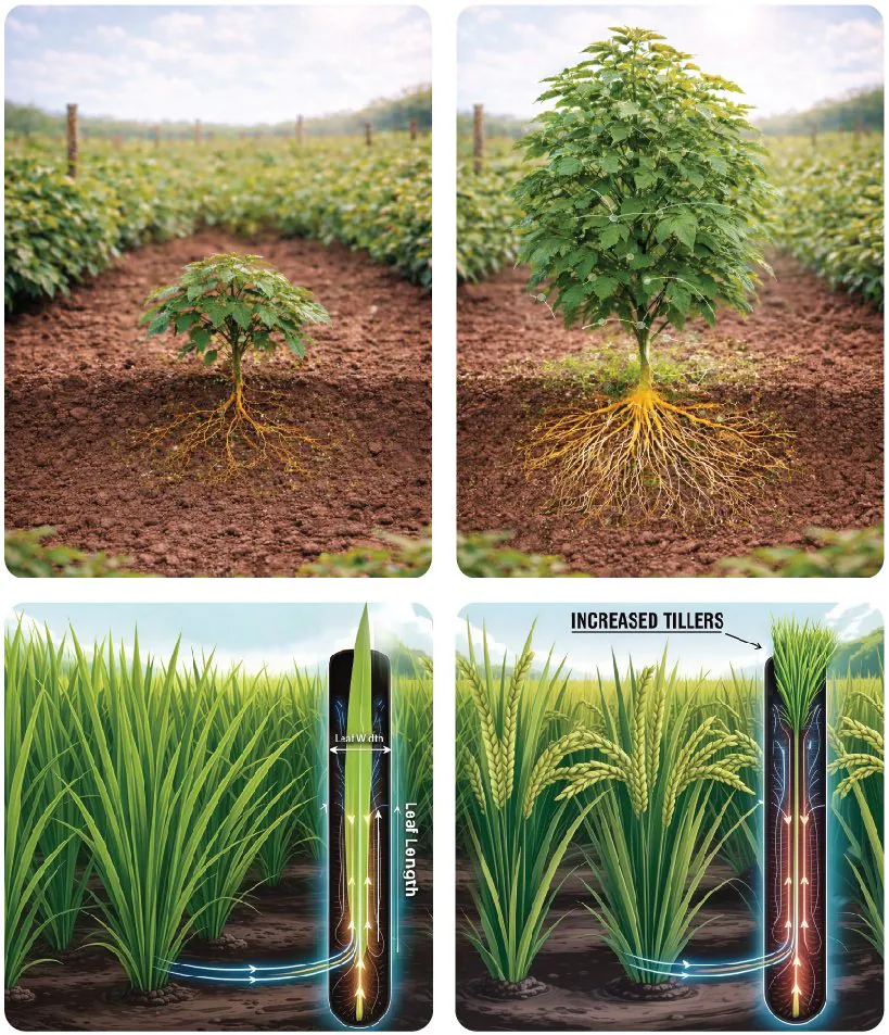 Stronger roots and more tillers with Vigore