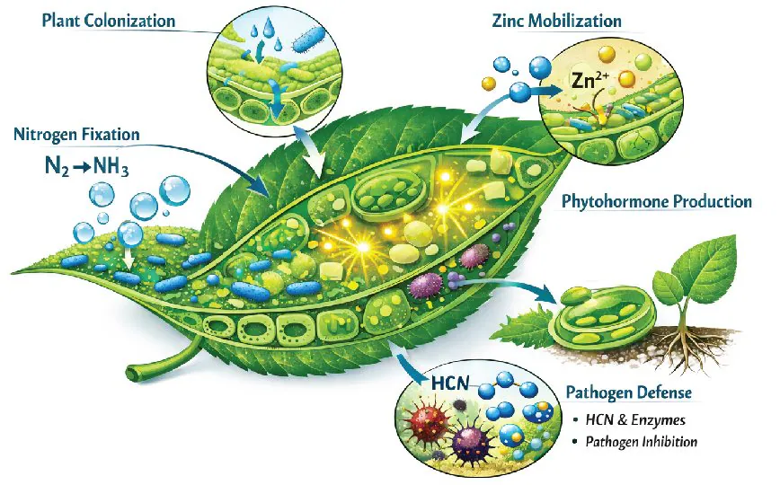 Diagram of Bactosmart's mode of action